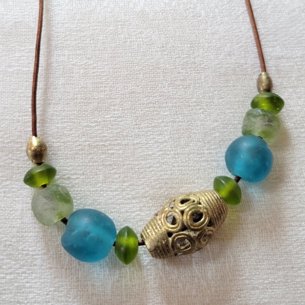 African Recycled Glass Necklace